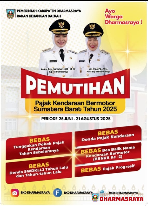 PEMUTIHAN PAJAK KENDARAAN 21 JUNI - 31 AGUSTUS 2025